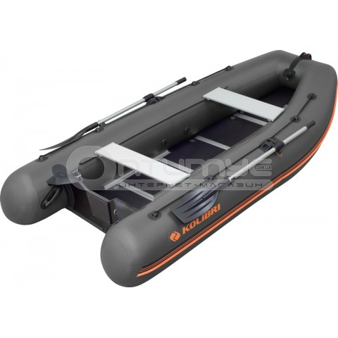 Надувний човен Kolibri KM-360DSL темно-сІрий