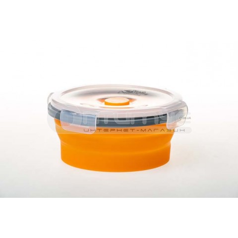 Контейнер складной с крышкой-защелкой Tramp (800ml) orange