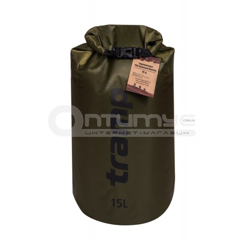 Гермомішок Tramp PVC Diamond Rip-Stop 15 л оливковий