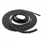 Веревка (шнур) якорная плетеная полиэстр 6 мм черная, длина 1 м