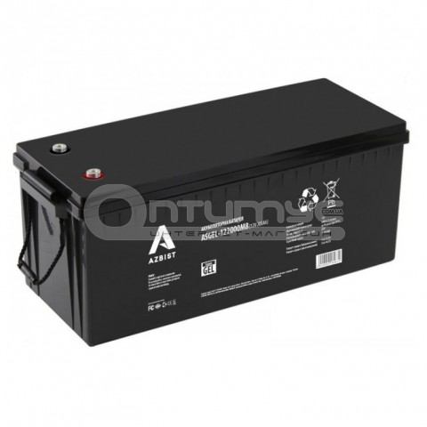 Акумулятор гелевий AZBIST Super GEL ASGEL-122000, Black Case, 12 В 200 Аг