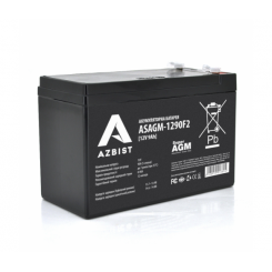 Аккумулятор AZBIST Super AGM ASAGM-1290F2, Black Case, 12 В 9 Ач