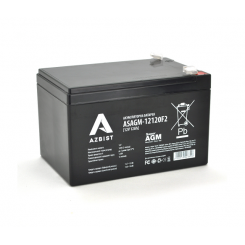 Акумулятор AZBIST Super AGM ASAGM-12120F2, Black Case, 12 В 12 Аг