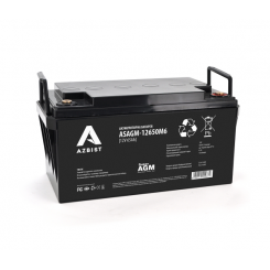 Акумулятор AZBIST Super AGM ASAGM-12650M6, Black Case, 12 В 65 Аг