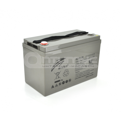 Акумулятор AGM RITAR DC12-100, Gray Case, 12 В 100 Аг