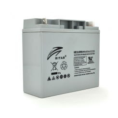 Акумулятор AGM RITAR HR12-60W, Gray Case, 12 В 17 Аг