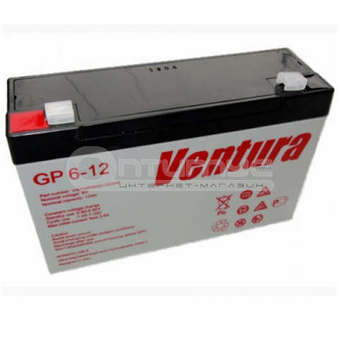 Аккумулятор AGM Ventura 6 В 12 Ач