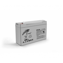 Акумулятор AGM RITAR RT6120, Gray Case, 6 В 12 Аг