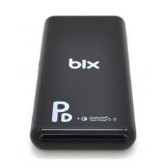 Повербанк Power Bank Bix PB-10 10000 мАг, швидка зарядка, чорний