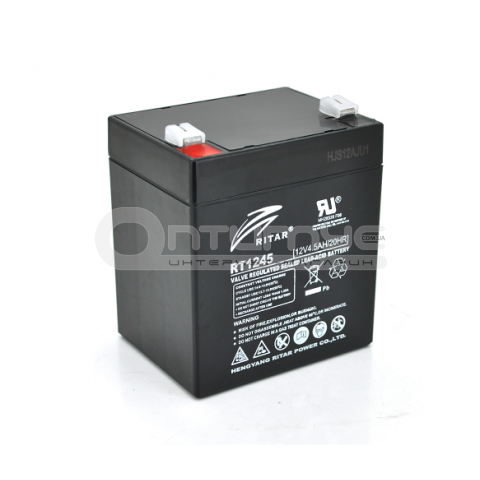 Аккумулятор AGM RITAR RT1245B Black Case 12 В 4.5 Ач