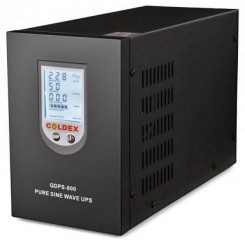 Источник бесперебойного питания (ИБП) Coldex 800ВА (500 Вт) с правильной синусоидой + беспроводной сигнализатор, 12 В под внешнюю батарею