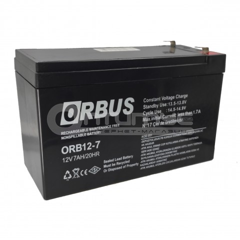 Акумулятор AGM Orbus ORB1270 12 В 7 Ач