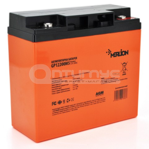 Аккумулятор AGM Merlion GP1220M5 PREMIUM 12 В 20 Ач