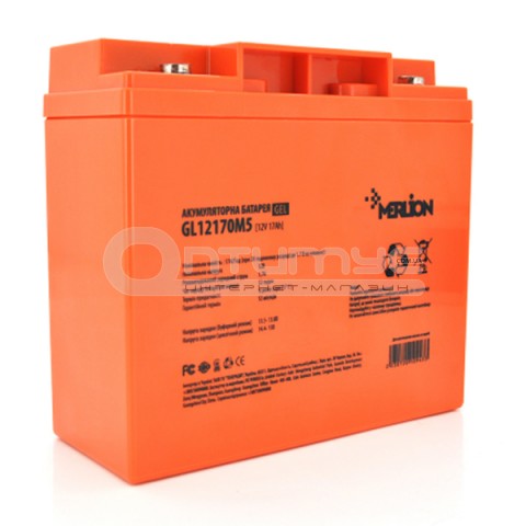 Акумулятор гелевий Merlion GL12170M5 12 В 17 Аг