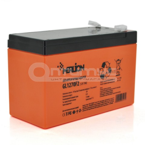 Аккумулятор гелевый Merlion GL1270F2 12 В 7 Ач