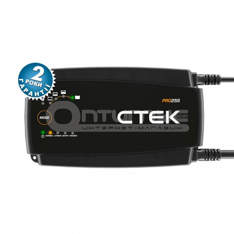Автоматичний зарядний пристрій для акумуляторів CTEK PRO25S WET, EFB, Ca/Ca, AGM, GEL, LiFePO4 (40-194)