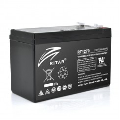 Акумулятор AGM RITAR RT1270B, Black Case, 12 В 7 Аг