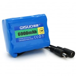 Литий-ионный аккумулятор QiSuo 6 Ач 12 В плоский