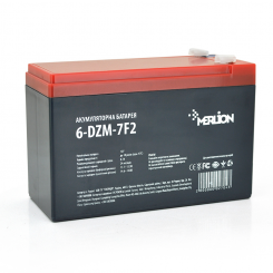 Тяговий акумулятор AGM Merlion 6-DZM-7, F2, 12 В 7 Аг