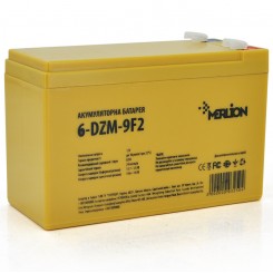 Тяговый аккумулятор AGM Merlion 6-DZM-9, F2, 12 В 9 Ач