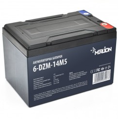 Тяговий акумулятор AGM Merlion 6-DZM-14, M5, 12 В 14 Аг