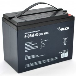 Тяговий акумулятор AGM Merlion 6-DZM-45, M5, 12 В 45 Ач