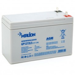 Аккумулятор AGM Merlion GP1272L5 White 12 В 7,2 Ач, спец клеммы