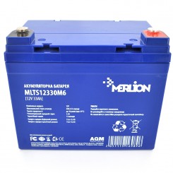 Акумулятор EURO AGM Merlion MLTS12330M6 Blue 12 В 33 Аг