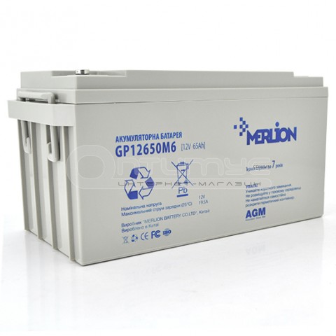 Акумулятор AGM Merlion GP12650M6 12 В 65 Аг