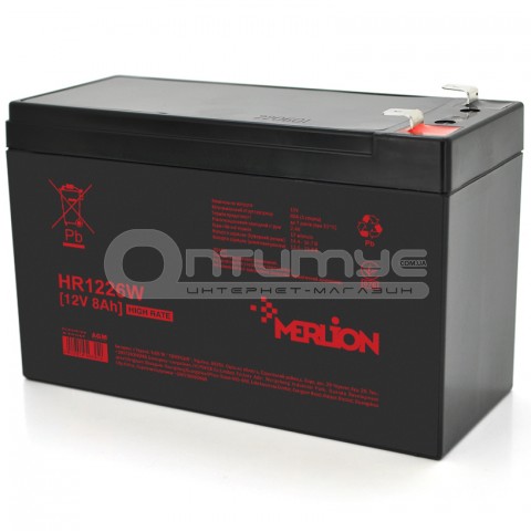 Акумулятор AGM Merlion HR1226W 12 В 8 Аг