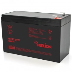 Акумулятор AGM Merlion HR1234W Black 12 В 9,5 Аг