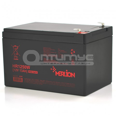 Акумулятор AGM Merlion HR1250W 12 В 13 Аг