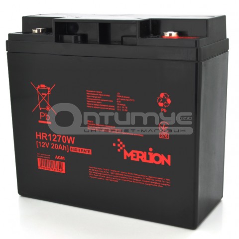 Акумулятор AGM Merlion HR1270W 12 В 20 Аг