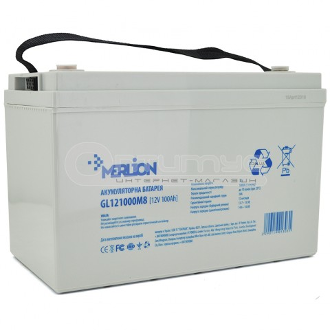 Акумулятор GEL Merlion GL121000M8 12 В 100 Аг