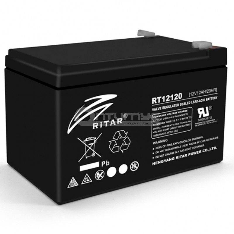 Аккумулятор AGM RITAR RT12120B Black Case 12 В 12 Ач — купить в ...
