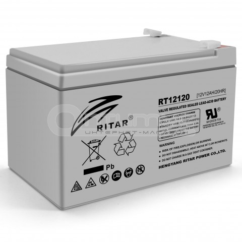 Аккумулятор AGM RITAR RT12120 Gray Case 12 В 12 Ач