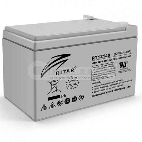 Аккумулятор AGM RITAR RT12140H Gray Case 12 В 14 Ач
