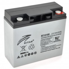 Акумулятор AGM RITAR RT12180 Gray Case 12 В 18 Аг