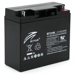 Аккумулятор AGM RITAR RT12180BL5 Black Case 12 В 18 Ач