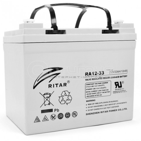 Аккумулятор AGM RITAR RA12-33 Gray Case 12 В 33 Ач