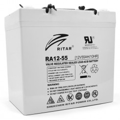 Акумулятор AGM RITAR RA12-55 Gray Case 12 В 55 Аг