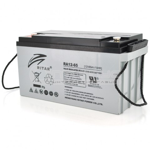 Аккумулятор AGM RITAR RA12-65 Gray Case 12 В 65 Ач