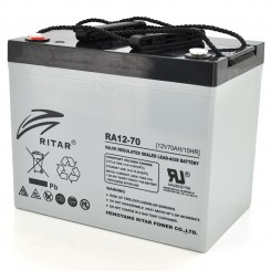 Аккумулятор AGM RITAR RA12-70 Gray Case 12 В 70 Ач