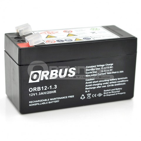 Аккумулятор AGM Orbus ORB1213 12 В 1.3 Ач