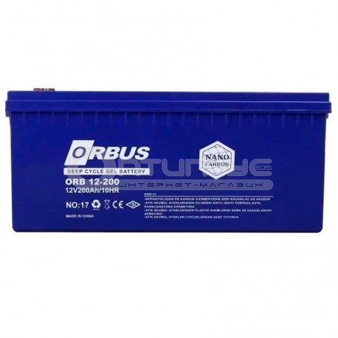 Акумулятор гелевий Orbus CG12200 GEL 12 В 200 Аг