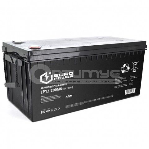 Аккумулятор AGM EUROPOWER EP12-200M8 12 В 200 Ач