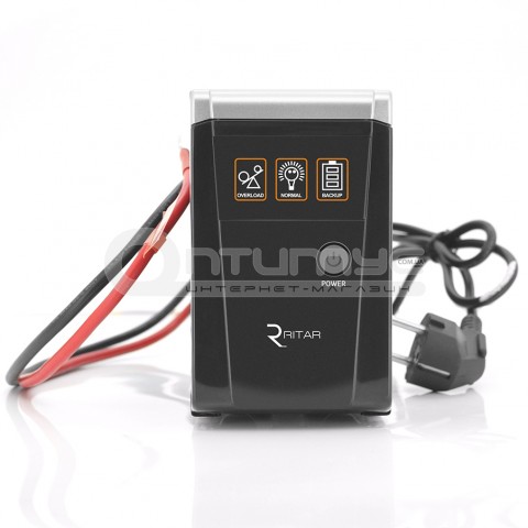 Джерело безперебійного живлення (ДБЖ) Ritar RTSW-500 LED (300 Вт) з правильною синусоїдою, 12 В під зовнішню батарею