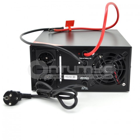 Джерело безперебійного живлення (ДБЖ) Ritar RTSWrl-1000 (600 Вт) з правильною синусоїдою, 12 В під зовнішню батарею