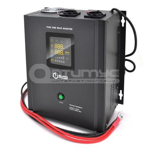 Источник бесперебойного питания (ИБП) Europower PSW-EP1000WM12 (700W) с правильной синусоидой, 12 В под внешнюю батарею