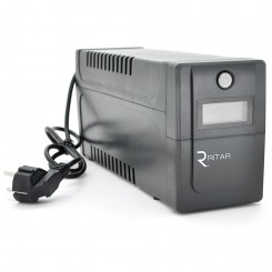 Джерело безперебійного живлення (ДБЖ) Ritar RTP800 (480 Вт) Proxima-D, LCD, з апроксимованою синусоїдою, 1х12 В 9 Аг